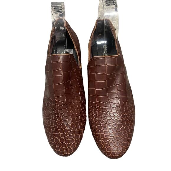 Kelsi Dagger Brooklen Croc Style Flats Loafers Women's Size 6.5 - Picture 1 of 6
